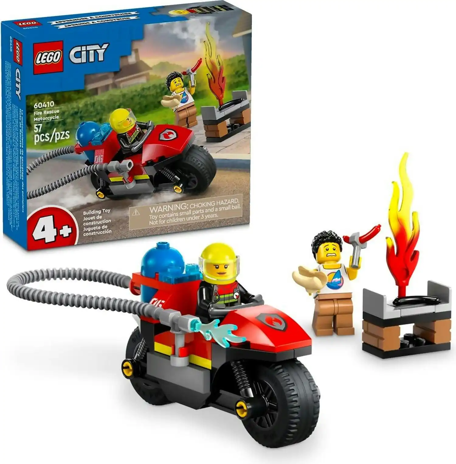 LEGO 60410 Fire Rescue Motorcycle - City 4+