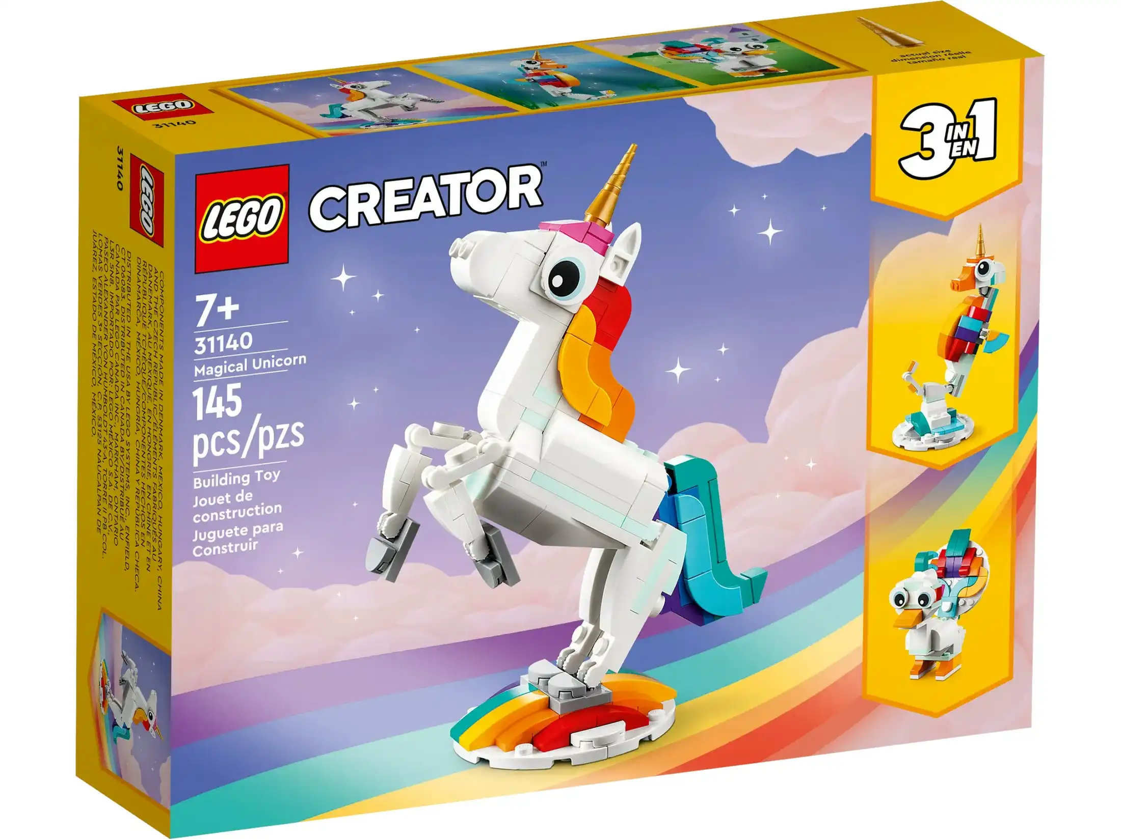 LEGO 31140 Magical Unicorn -Creator 3in1