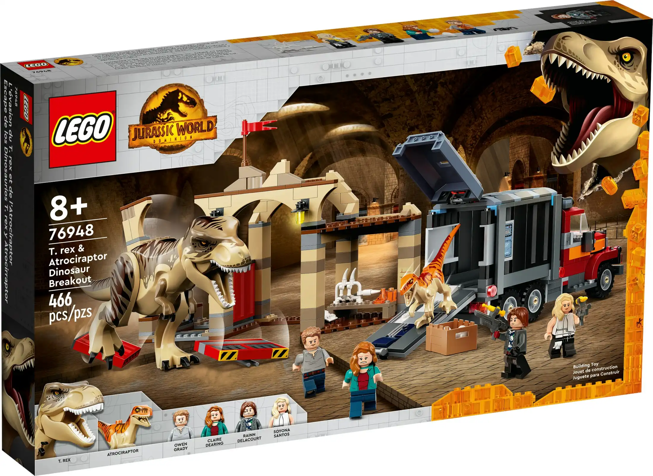 LEGO 76948 T. rex & Atrociraptor Dinosaur Breakout - Jurassic World