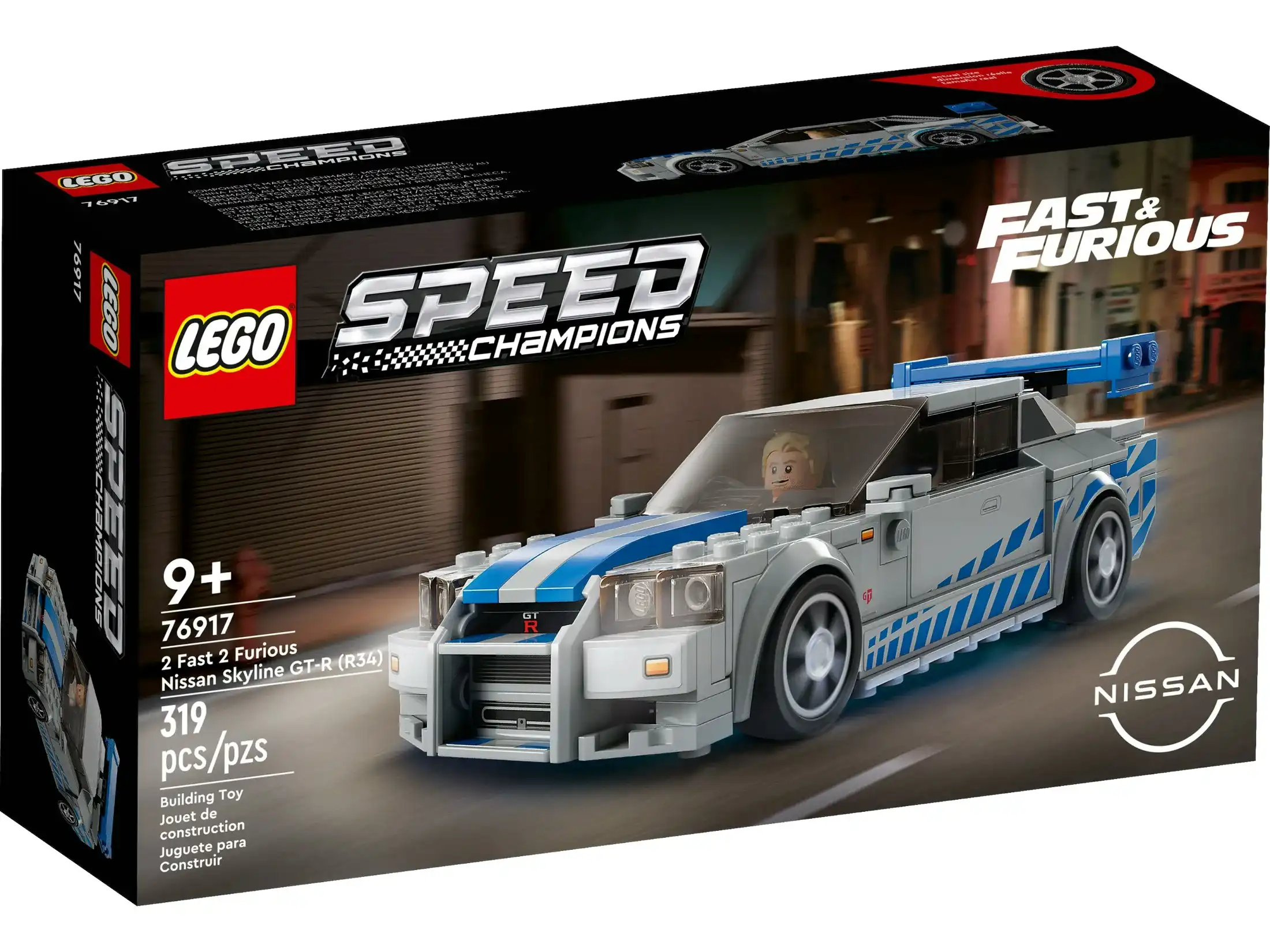 LEGO 76917 2 Fast 2 Furious Nissan Skyline GT-R (R34) - Speed Champions