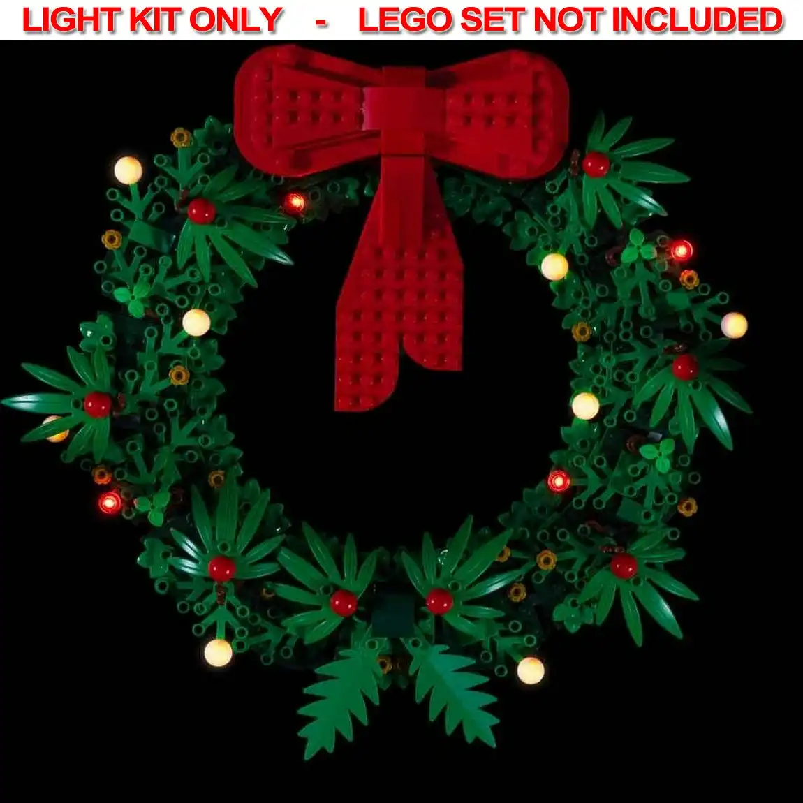 Light My Bricks - LIGHT KIT for LEGO Christmas Wreath 40426