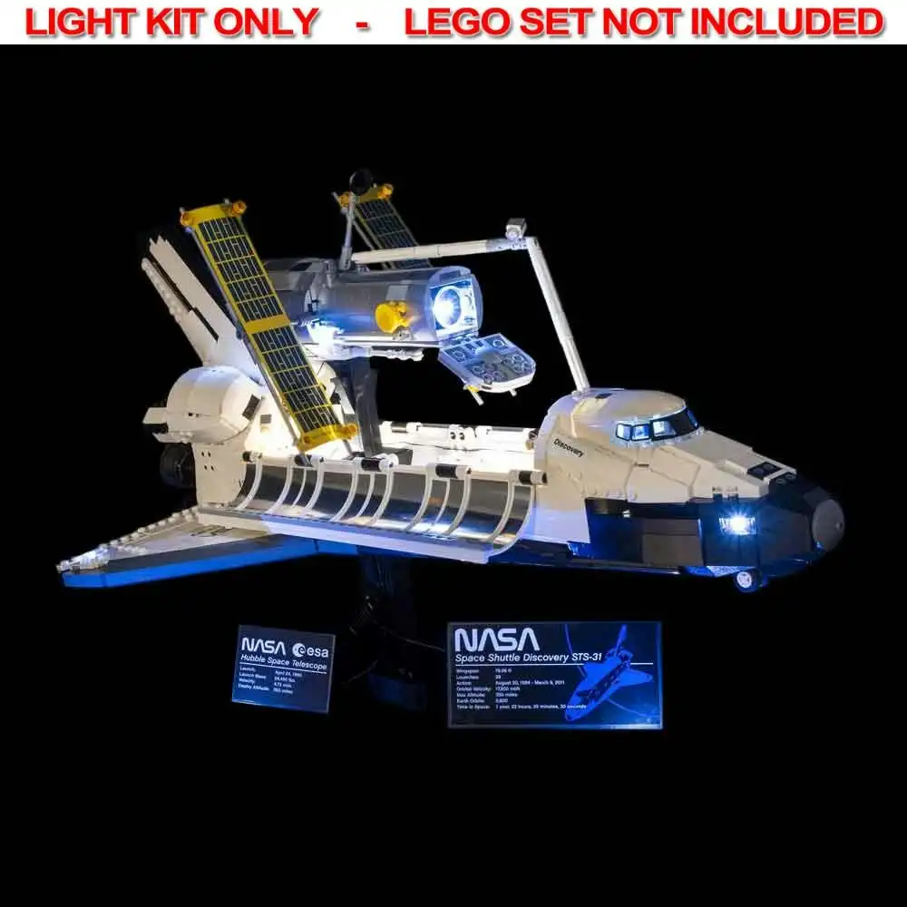 Light My Bricks - LIGHT KIT for LEGO NASA Space Shuttle Discovery 10283