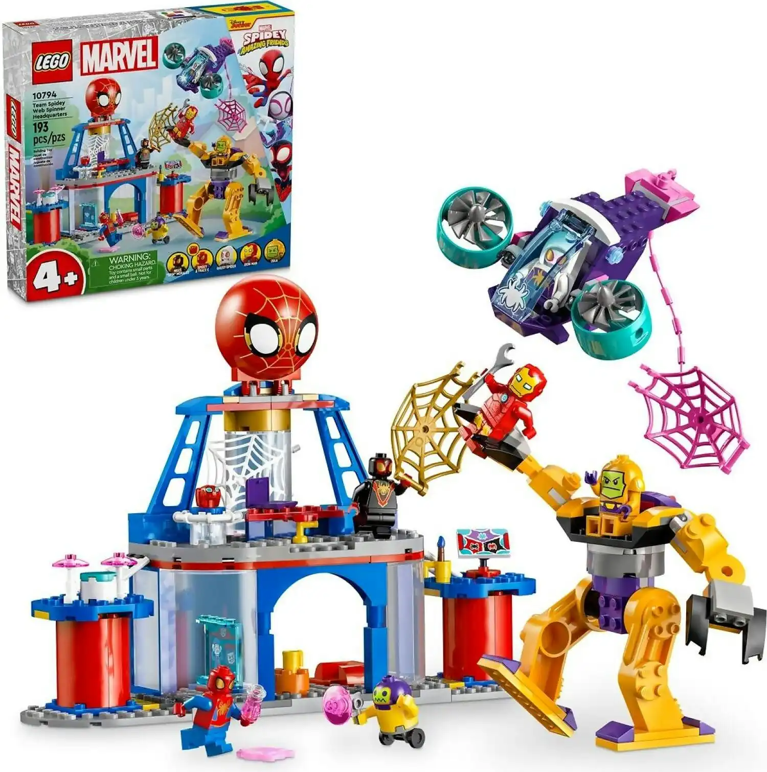 LEGO 10794 Team Spidey Web Spinner Headquarters - Marvel Spidey Super Heroes 4+