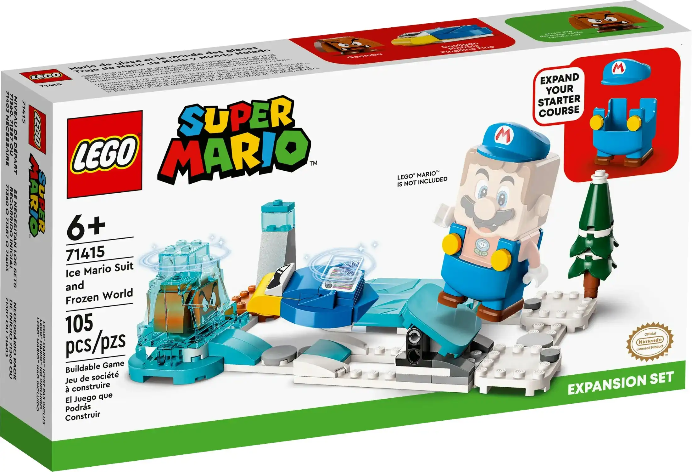 LEGO 71415 Ice Mario Suit and Frozen World Expansion Set - Super Mario