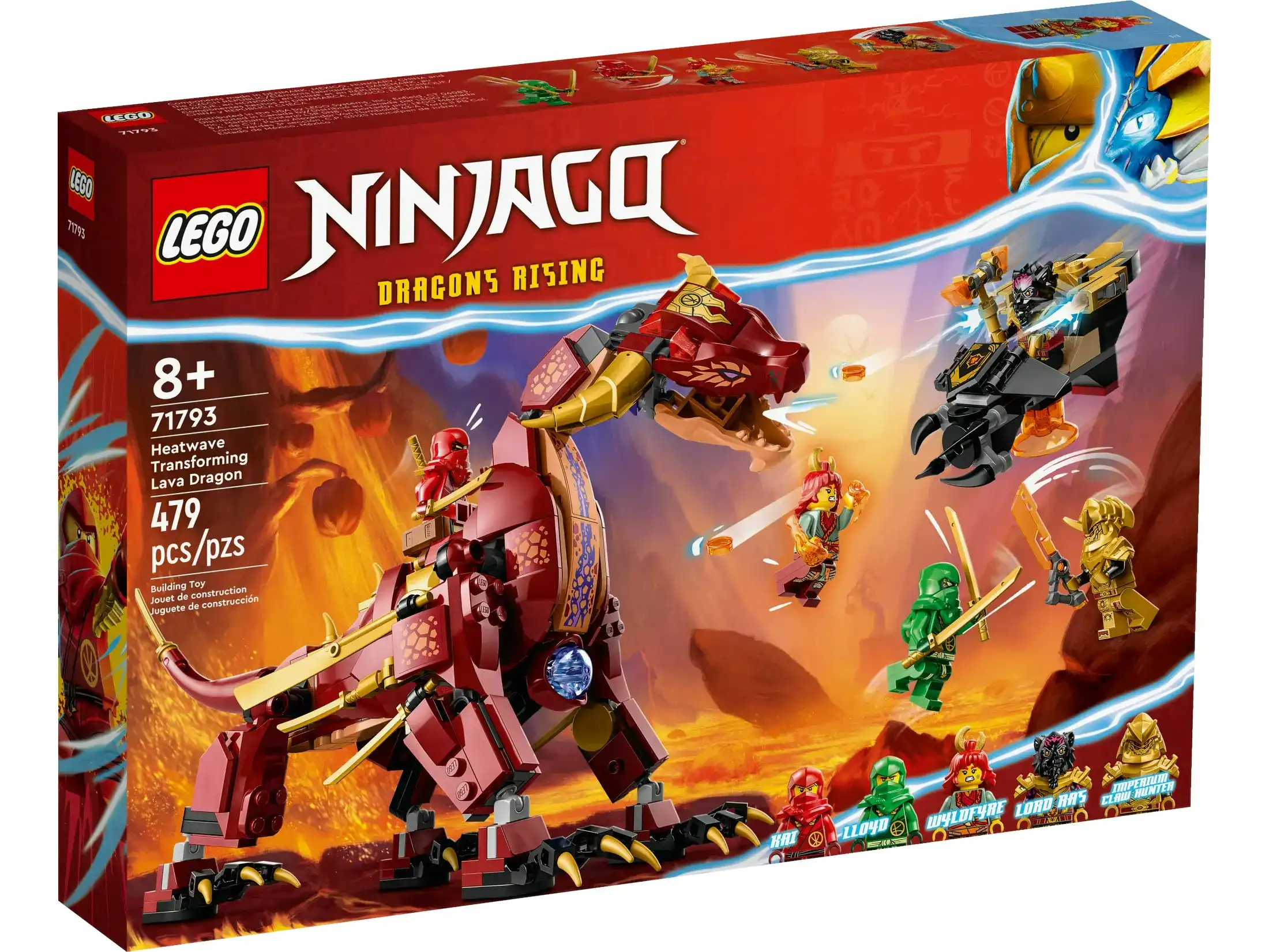 LEGO 71793 Heatwave Transforming Lava Dragon - Ninjago