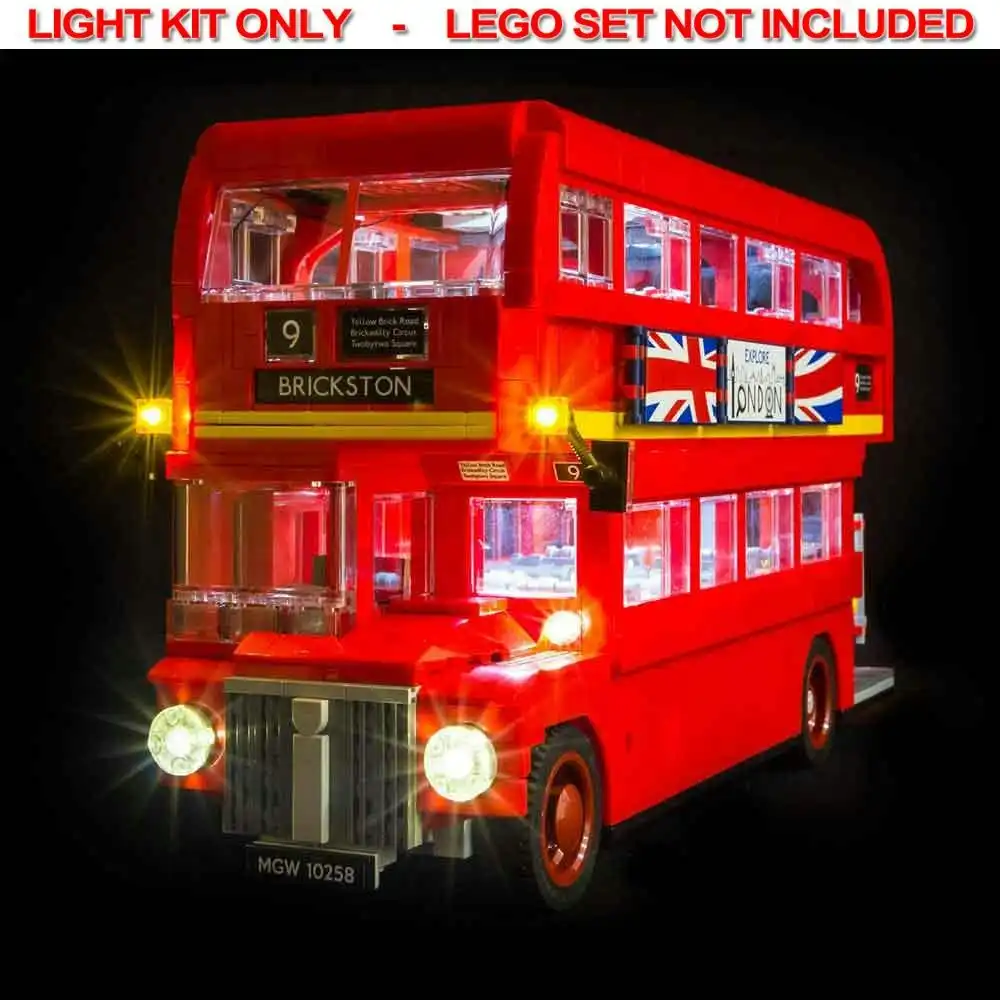 Light My Bricks - LIGHT KIT for LEGO London Bus 10258