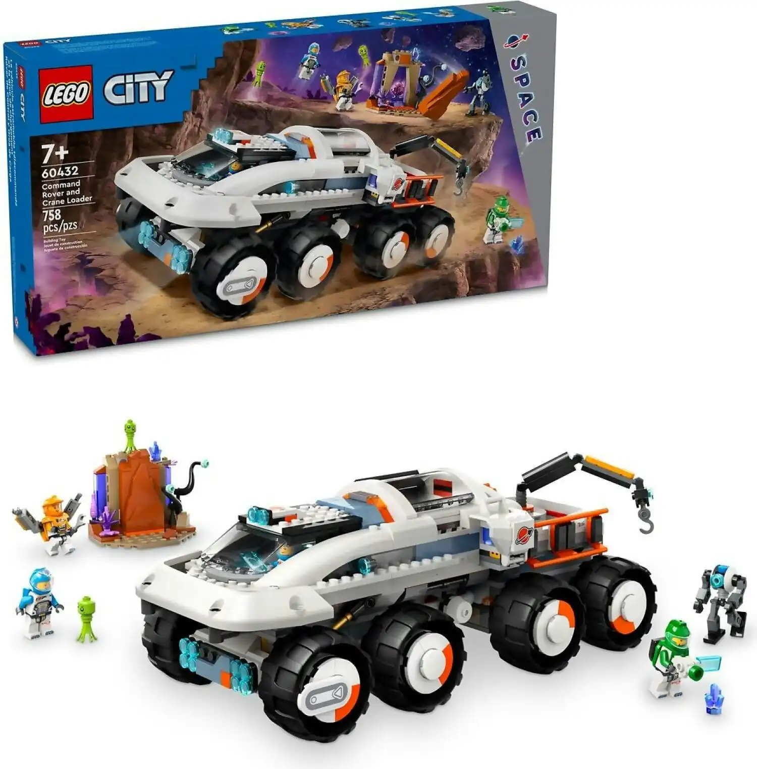 LEGO 60432 Command Rover and Crane Loader - City