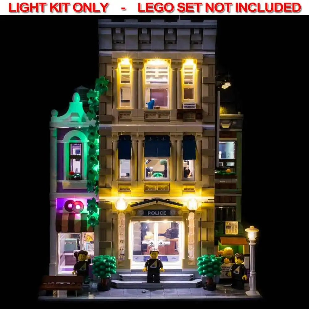 Light My Bricks - LIGHT KIT for LEGO Police Station 10278