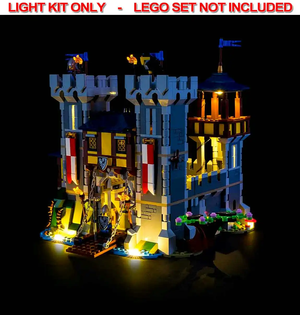 Light My Bricks - LIGHT KIT for LEGO Medieval Castle 31120