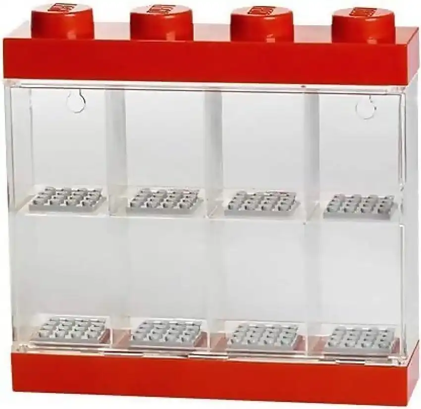 LEGO Minifigure Display Case 8 - Red - Room Copenhagen
