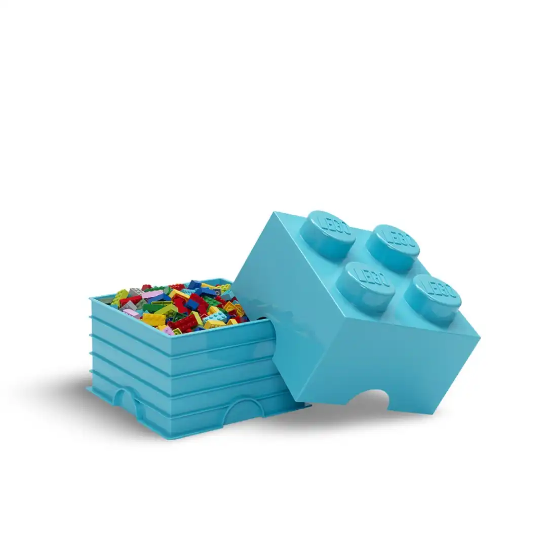 LEGO Storage Brick 4 Azur Blue - Room Copenhagen