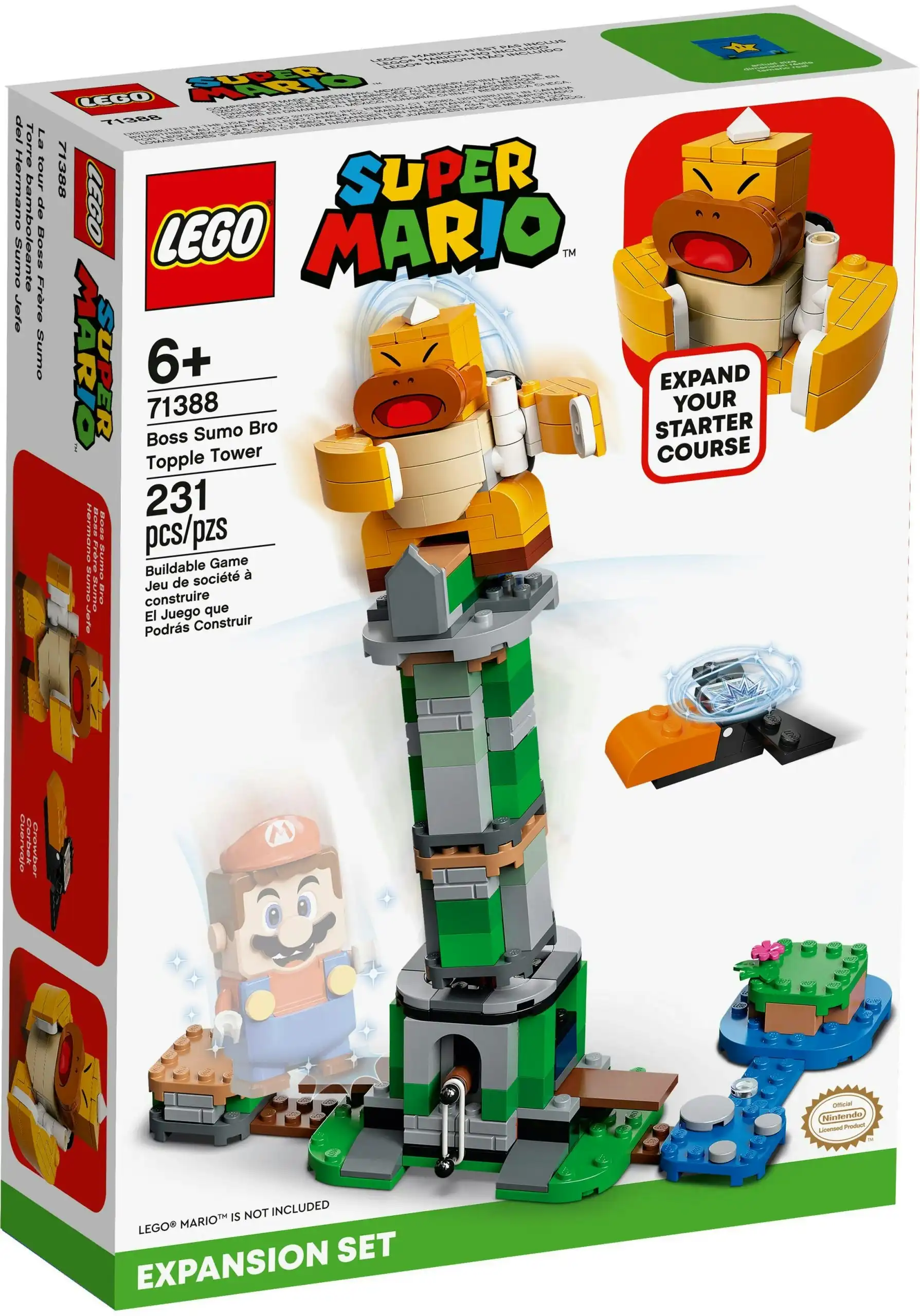 LEGO 71388 Boss Sumo Bro Topple Tower Expansion Set - Super Mario