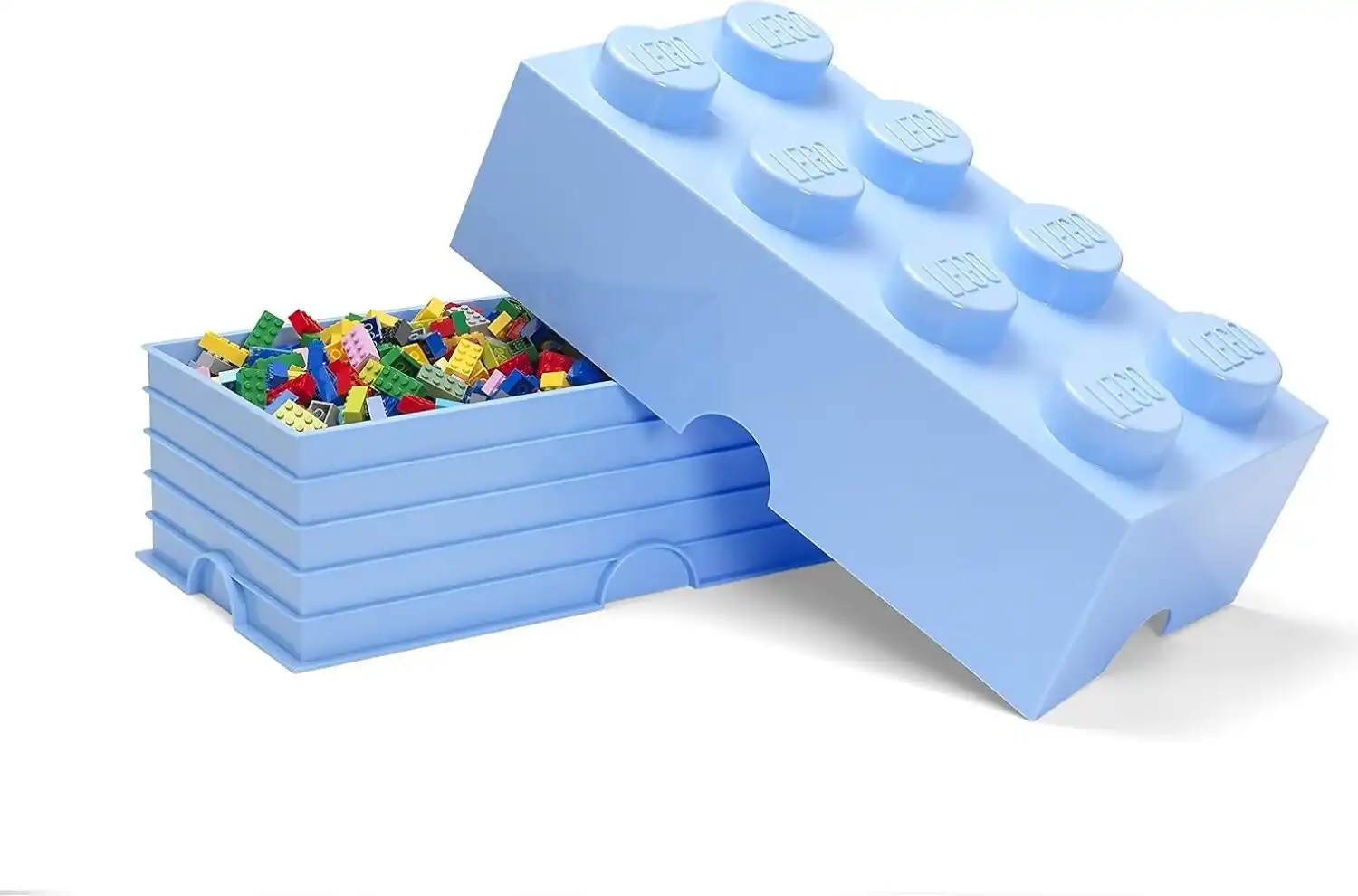 LEGO Storage Brick 8 Light Blue - Room Copenhagen