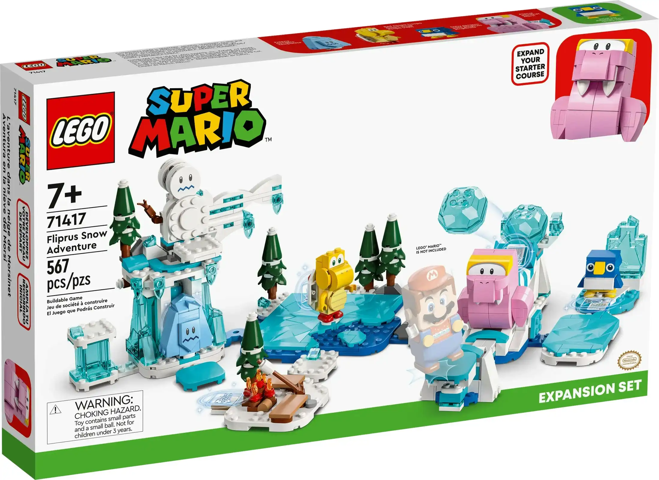 LEGO 71417 Fliprus Snow Adventure Expansion Set - Super Mario