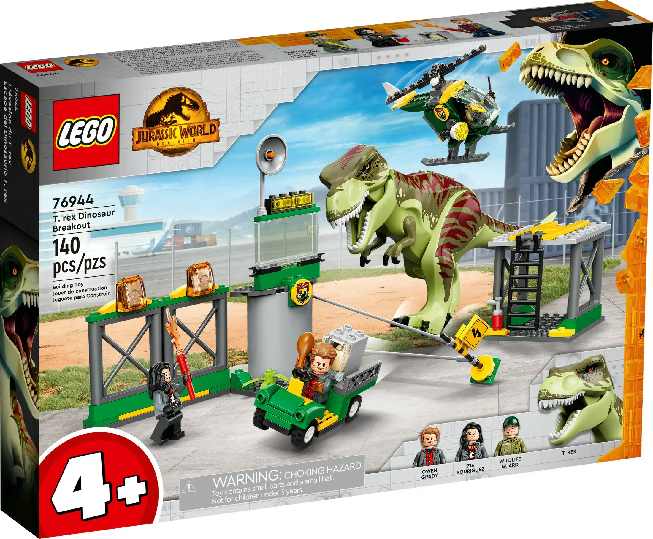 LEGO 76944 T. rex Dinosaur Breakout - Jurassic World 4+