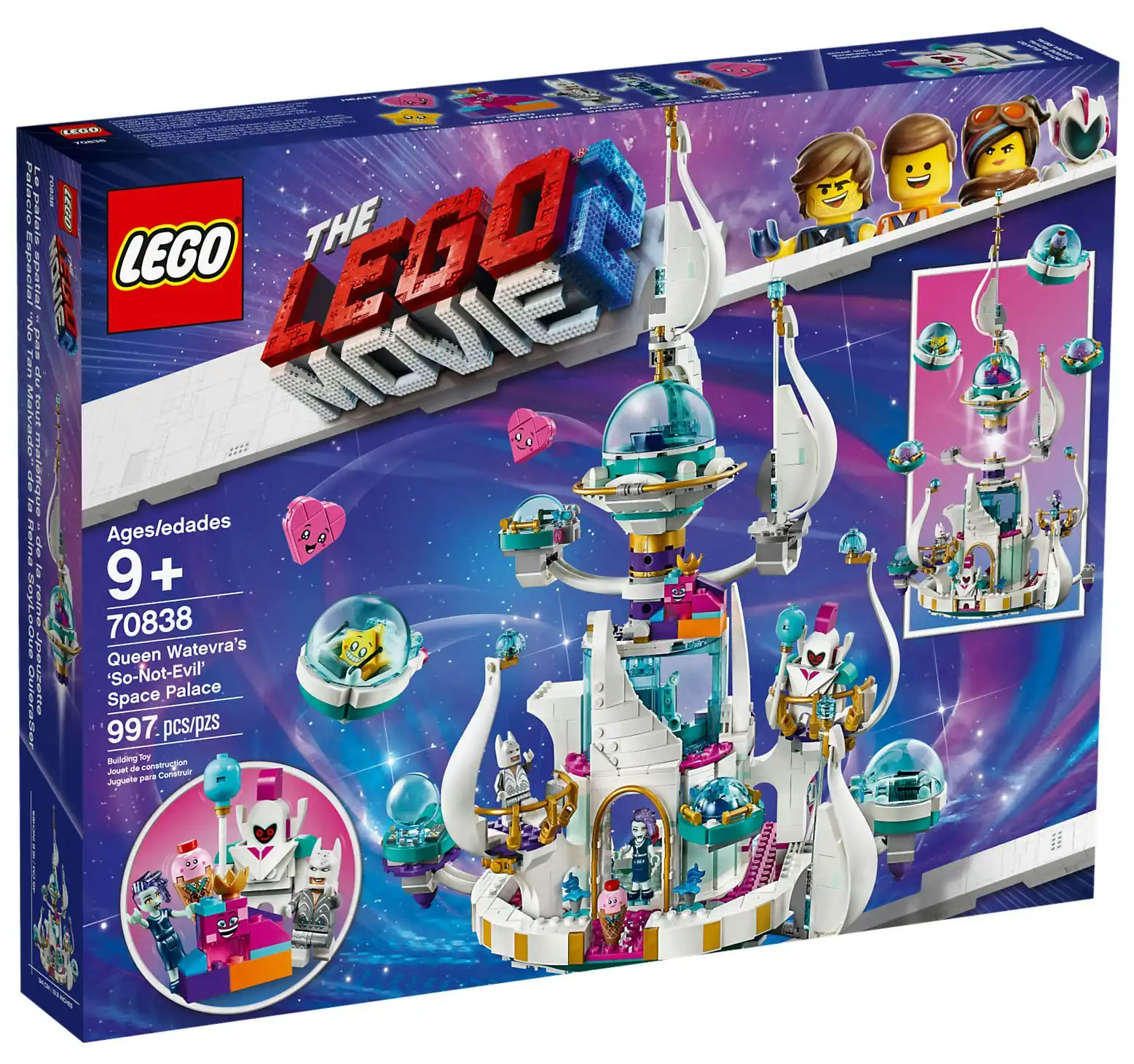 LEGO 70838 Queen Watevra's ‘So-Not-Evil' Space Palace - THE LEGO MOVIE 2