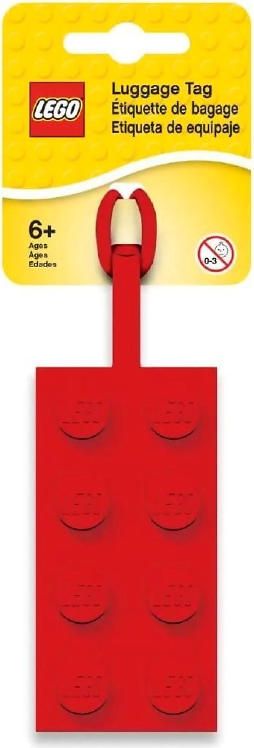 LEGO - Luggage Bag Tag Red 2x4 Brick -