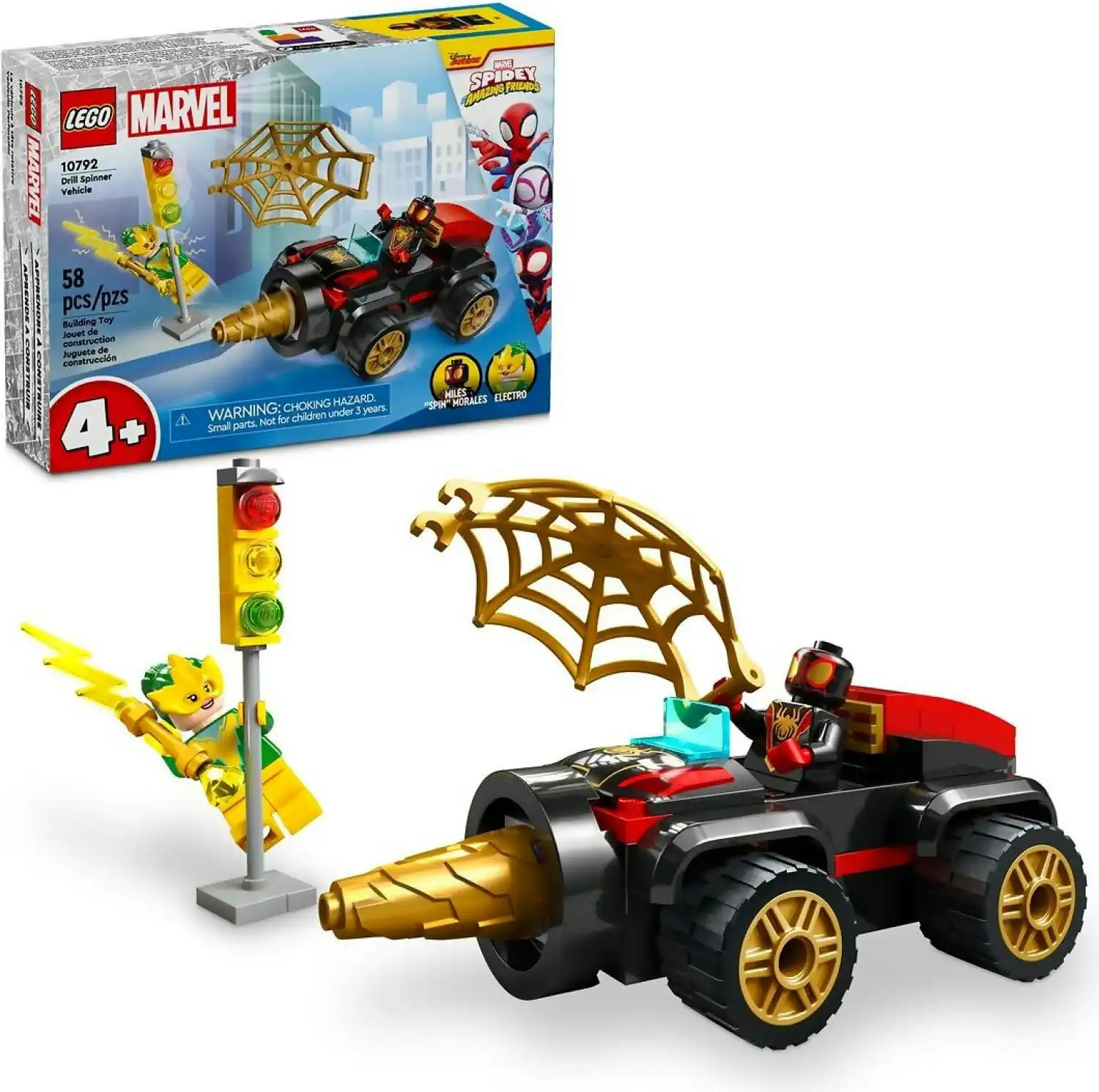 LEGO 10792 Drill Spinner Vehicle - Marvel Spidey Super Heroes 4+