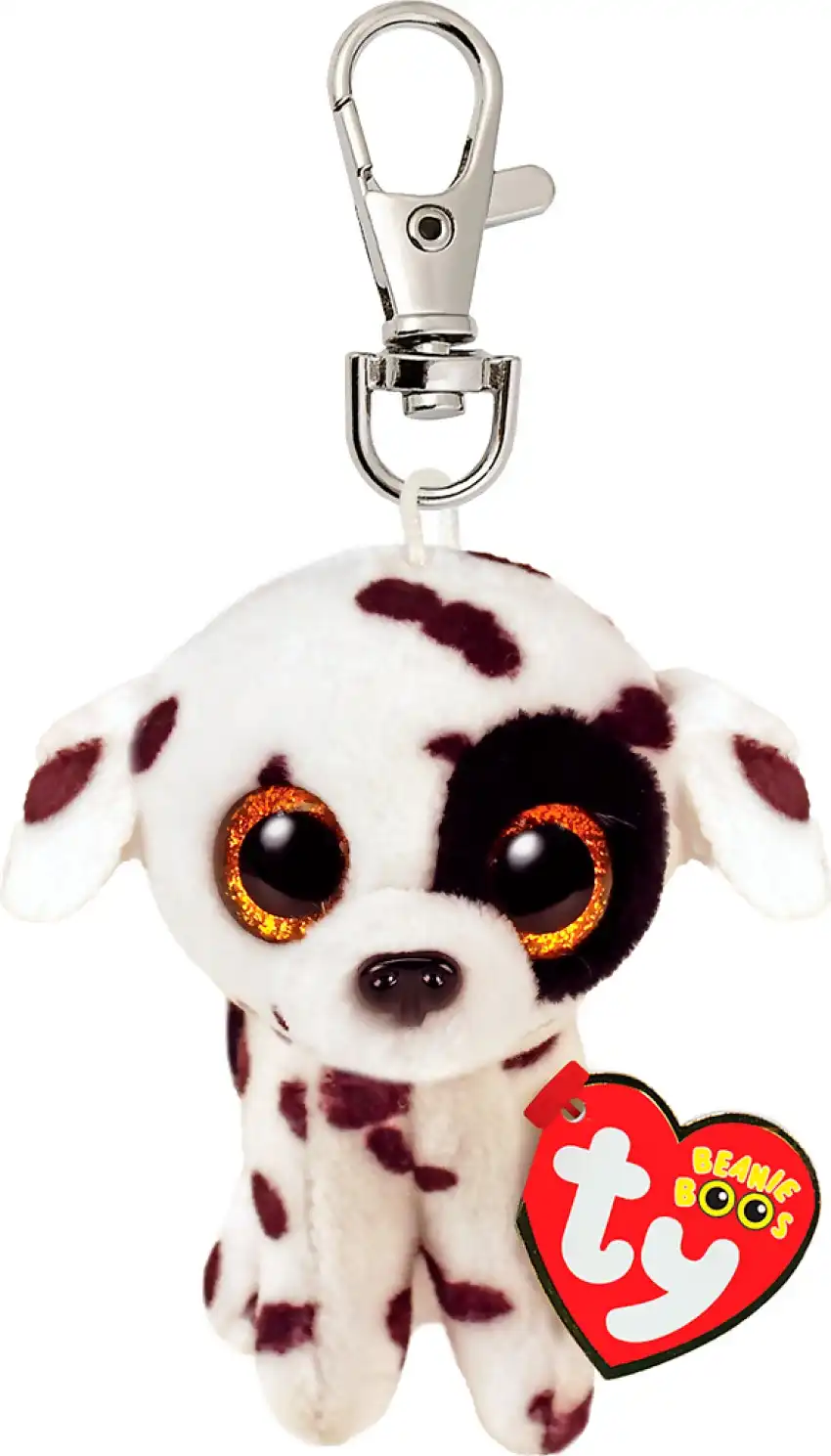 Ty Beanie Boos Clip On - Luther Spotted Dog 10cm