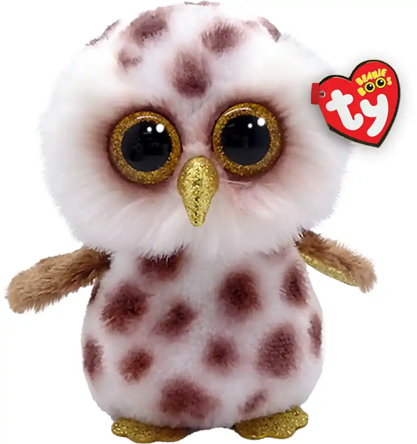 Ty - Beanie Boos - Whoolie Spotted Owl Small 15cm