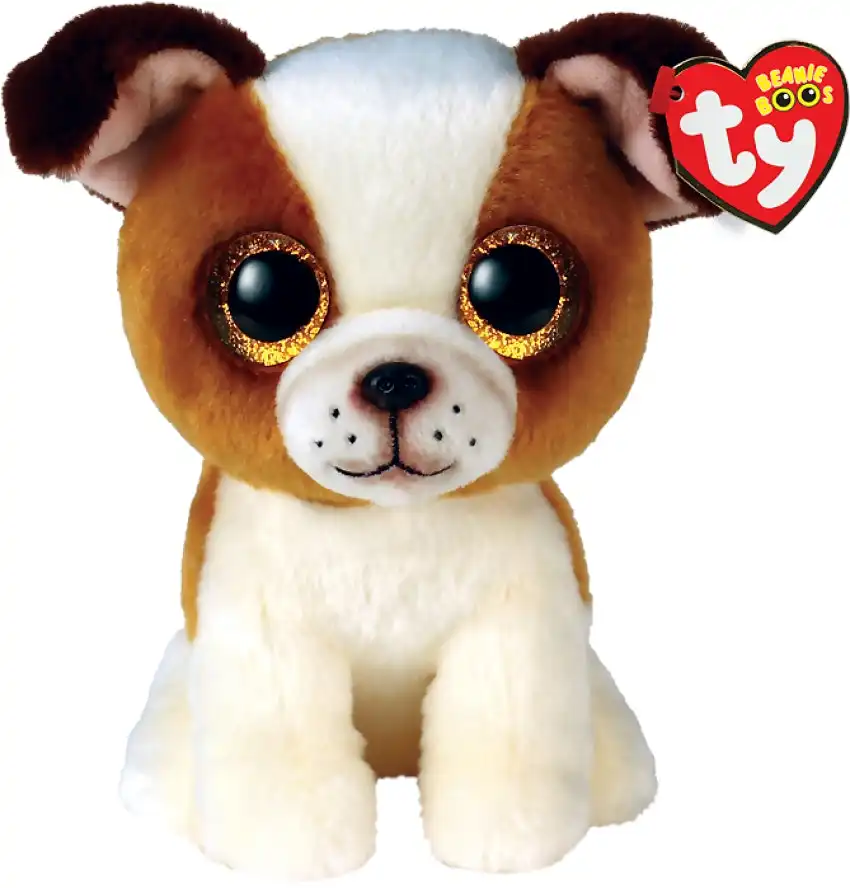 Ty - Beanie Boos - Hugo Brown And White Dog Small 15cm