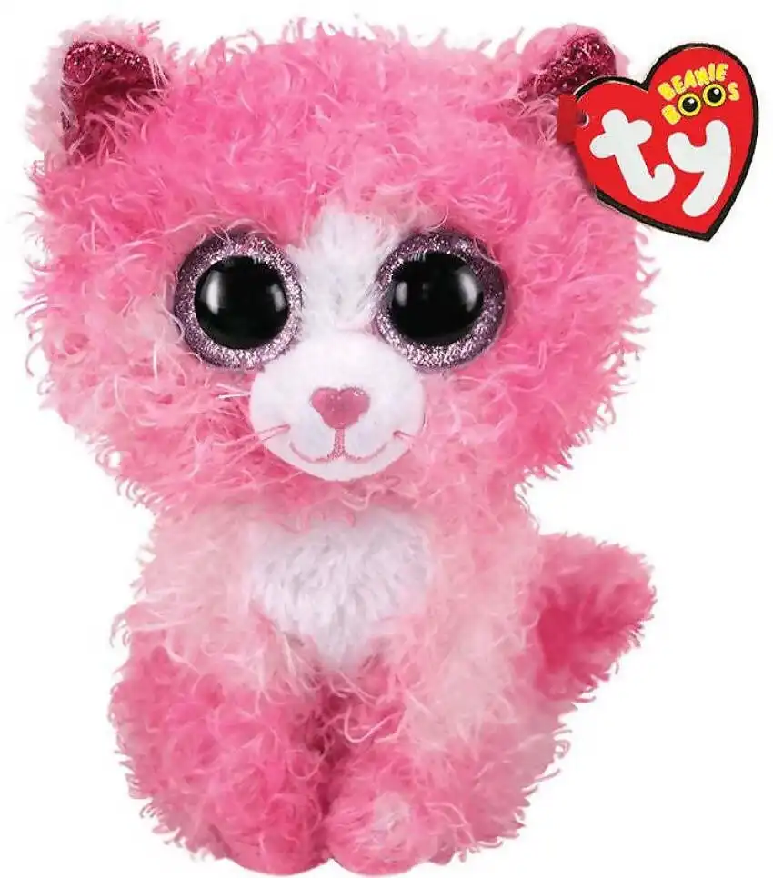 Ty - Beanie Boos - Reagan The Pink Cat Small 15cm