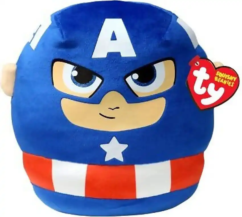 Ty - Captain America Squishy Beanies - Marvel - Med 25 Cm