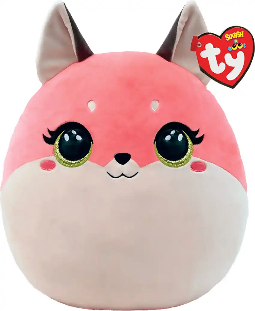Ty Squish-a-boos - Roxie The Pink Fox Medium 25cm - Squishy Beanies