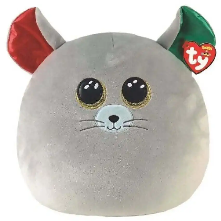 Ty - Squish-a-boos - Chipper The Mouse - Medium 25cm (10'') - Squishy Beanies