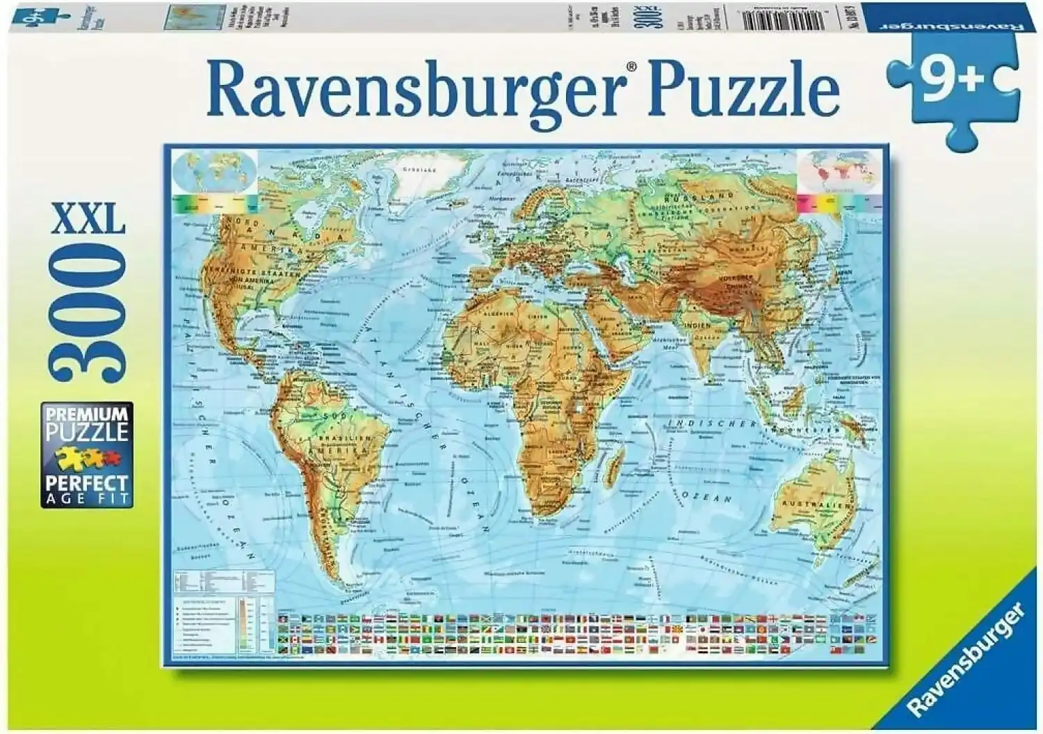 Ravensburger - Political World Map Jigsaw Puzzle 300 Pieces