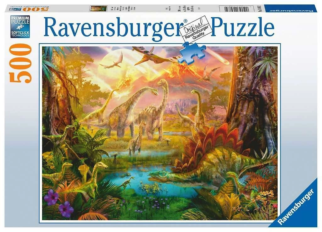 Ravensburger - Land Of Dinosaurs Jigsaw Puzzle 500 Pieces