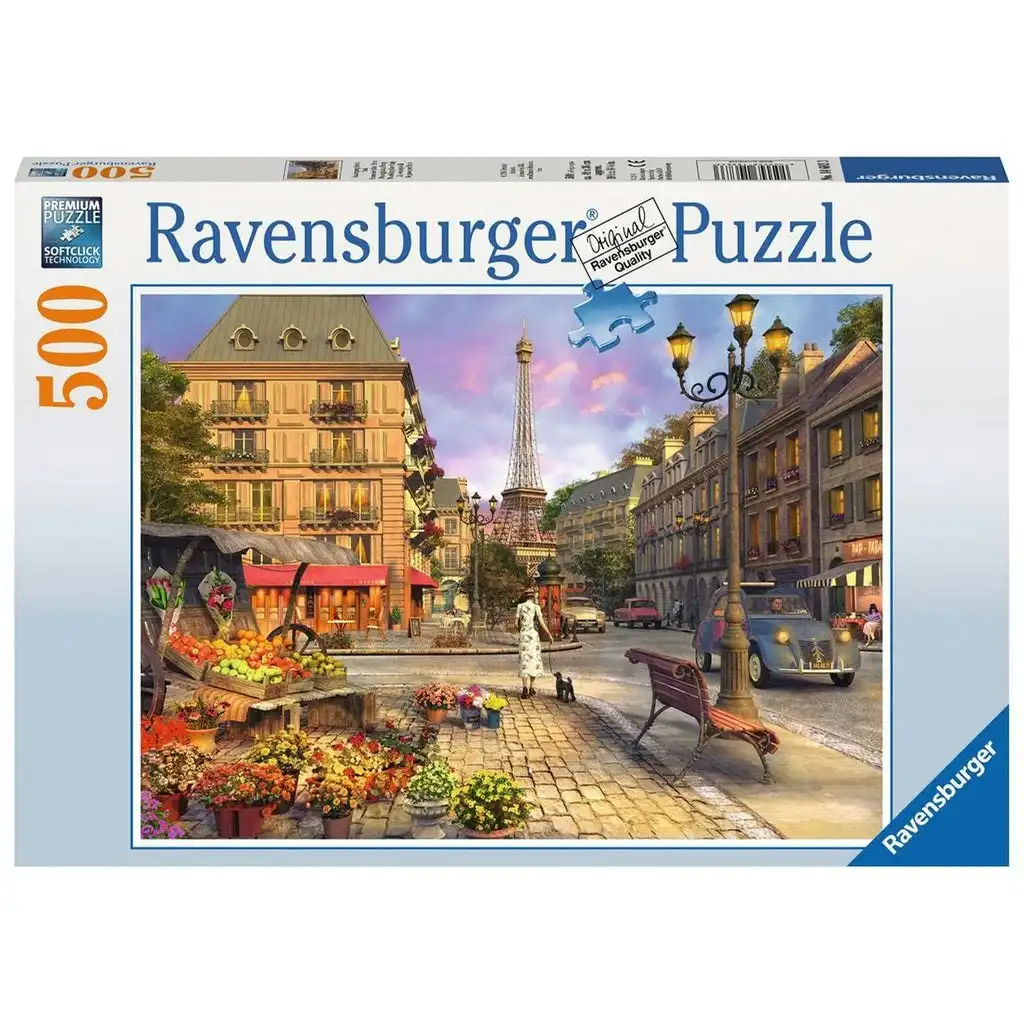 Ravensburger - Walk Through Paris Jigsaw Puzzle 500 Pieces