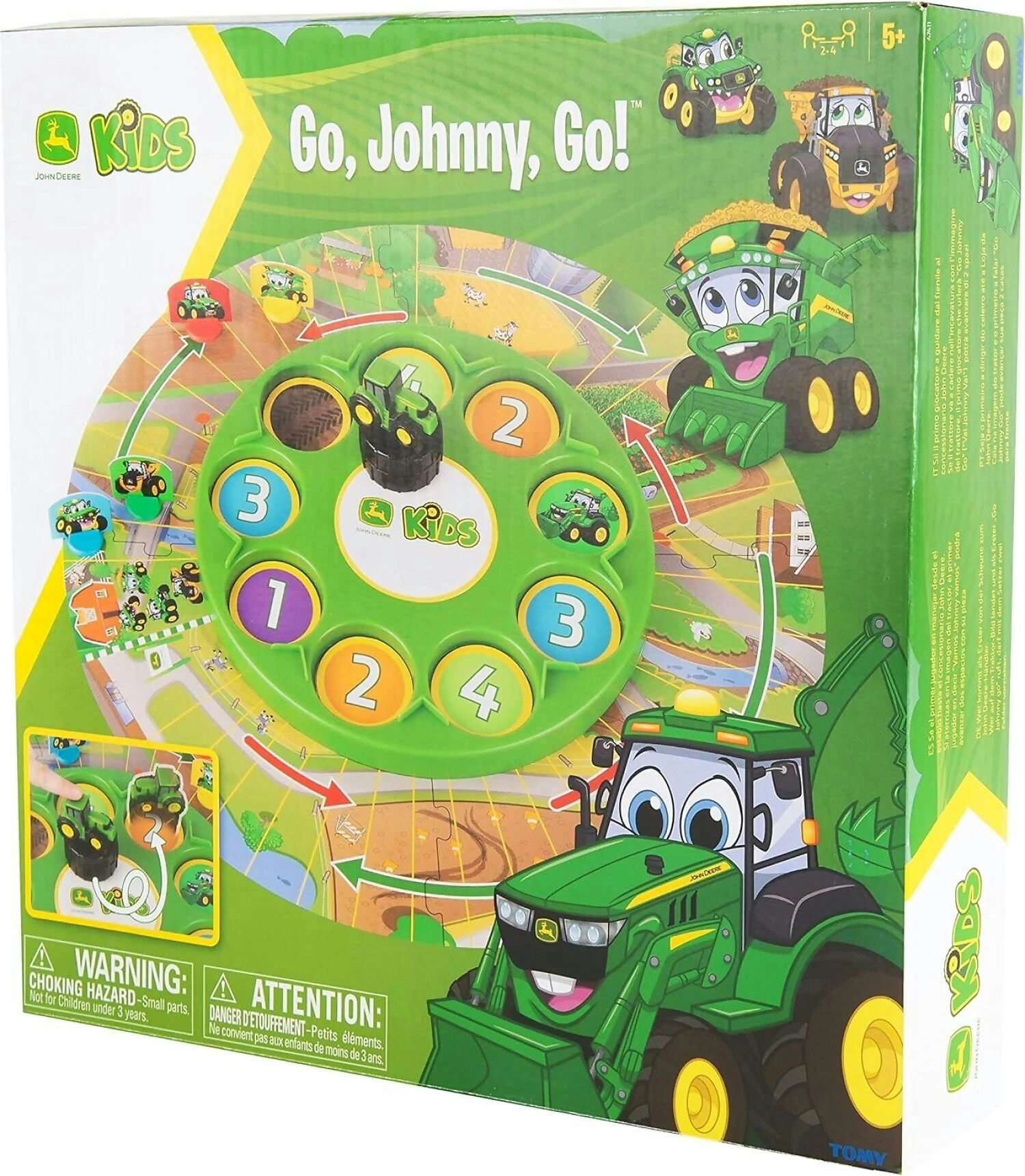 John Deere Kids - Go Johnny Go - Kid’s Board Game -tomy