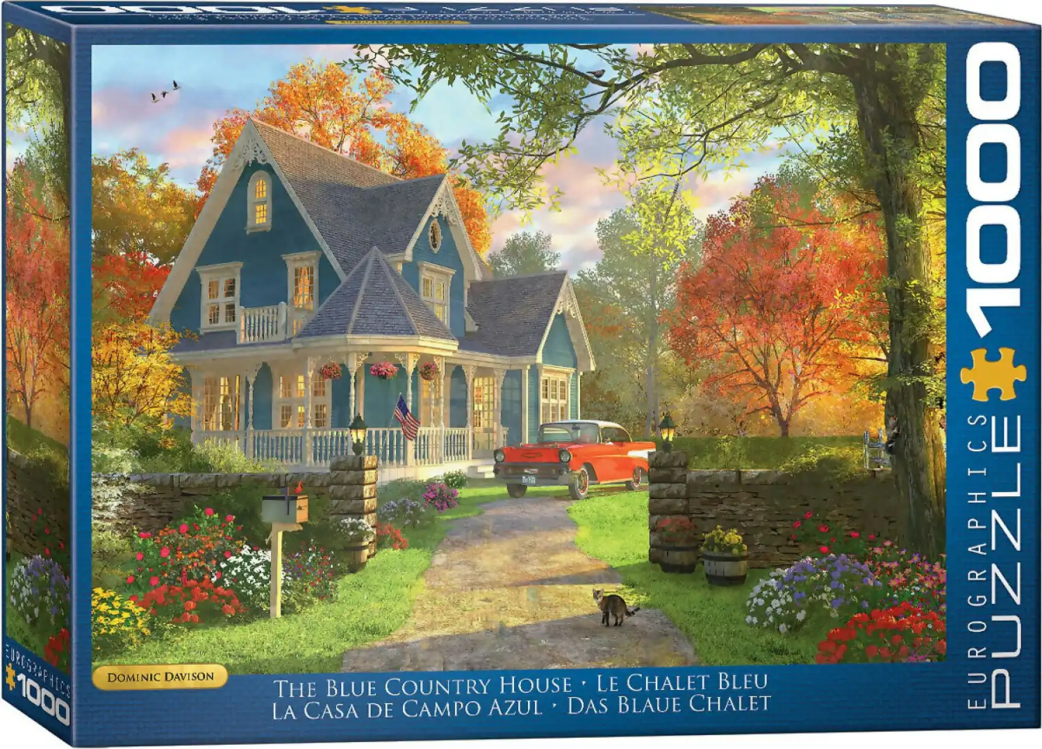 Eurographics - The Blue Country House By Dominic Davison - Jigsaw Puzzle 1000pc
