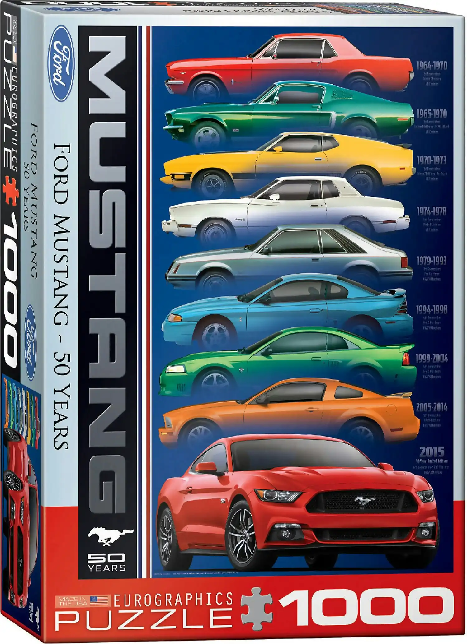 Eurographics - Ford Mustang 50 Years - Jigsaw Puzzle 1000pc