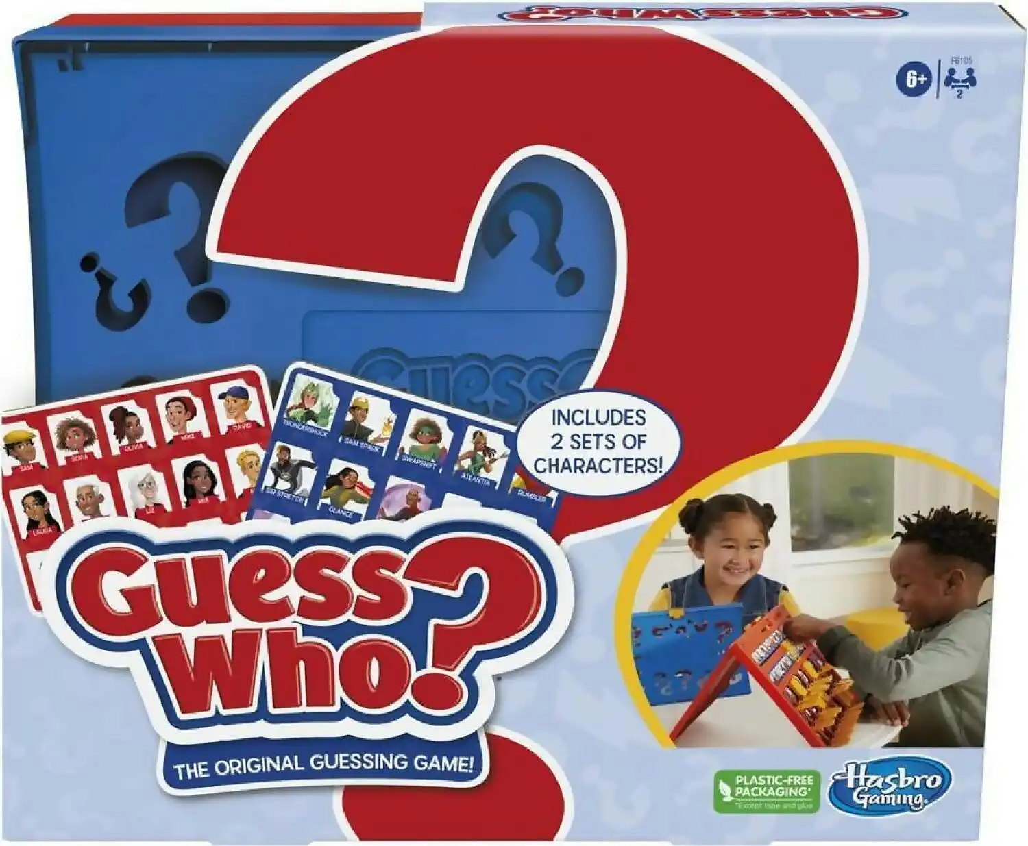 Hasbro - Guess Who? Original Guessing Game Board Game For Kids Ages 6 And Up For 2 Players