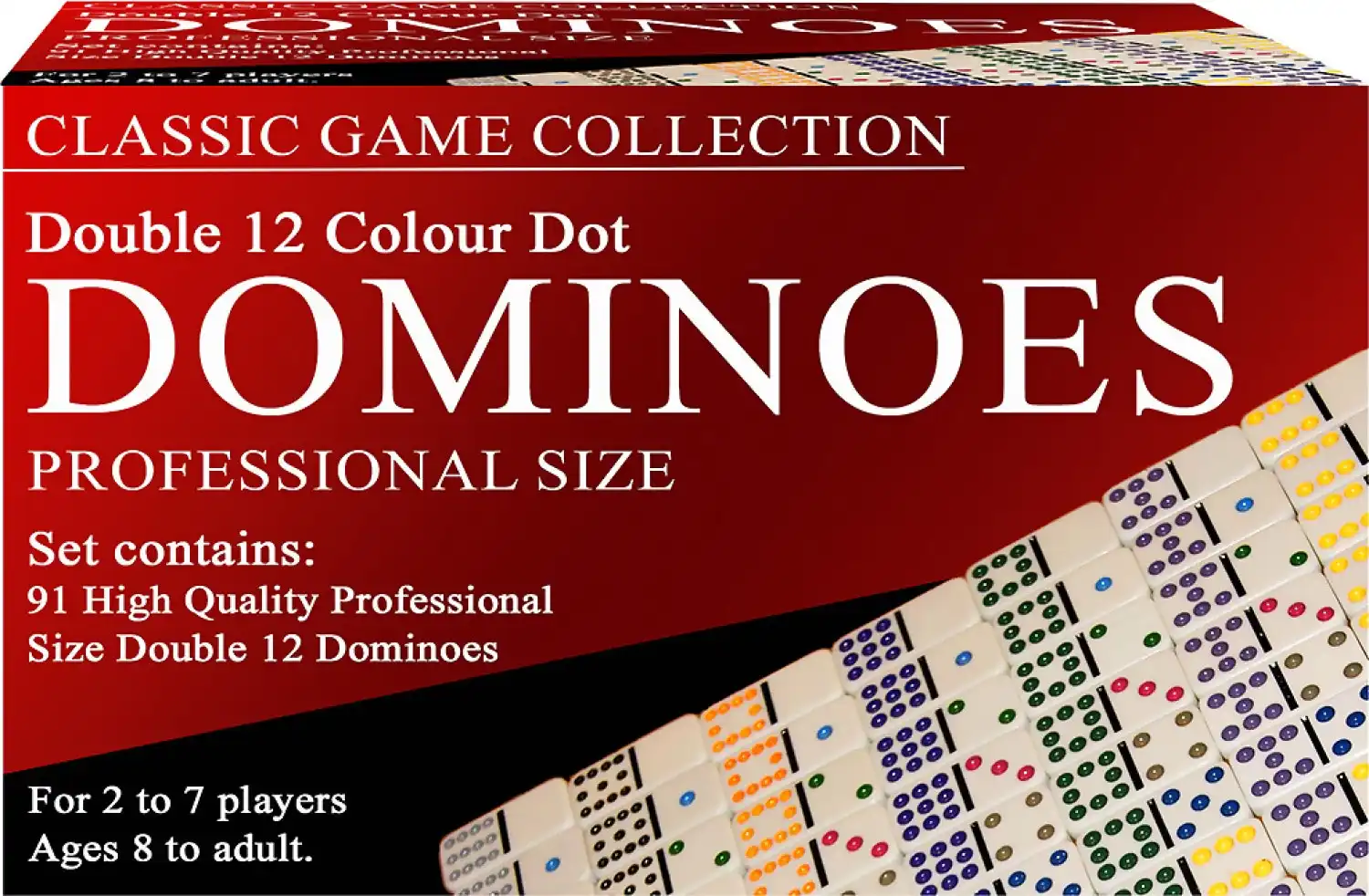 Dominoes Colour Dot Double 12