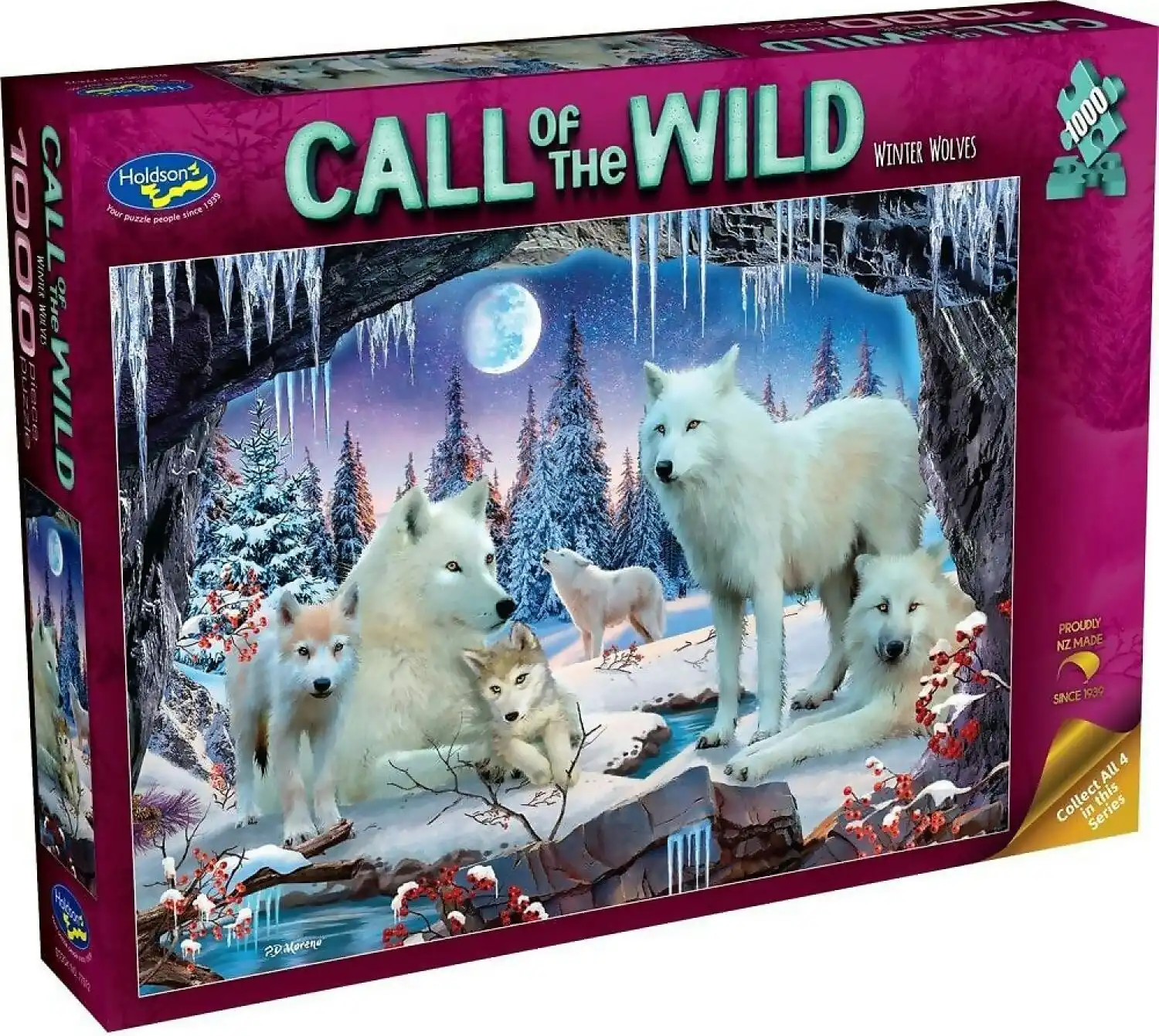 Holdson - Call Of The Wild Winter Wolves Jigsaw Puzzle 1000 Pieces