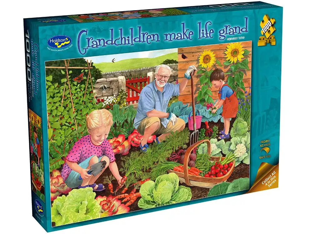 Holdson - Grandchildren Make Life Grand Harvest Time 1000 Pieces Jigsaw Puzzle