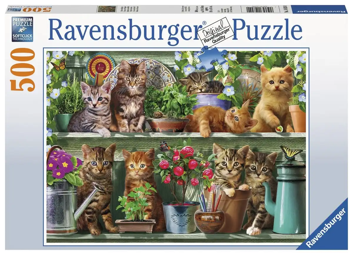 Ravensburger - Cats On The Shelf Jigsaw Puzzle 500 Pieces