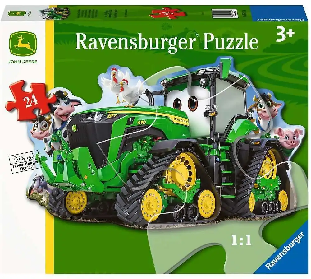 Ravensburger - John Deere Tractor Shaped Floor Jigsaw Puzzle 24 Pieces