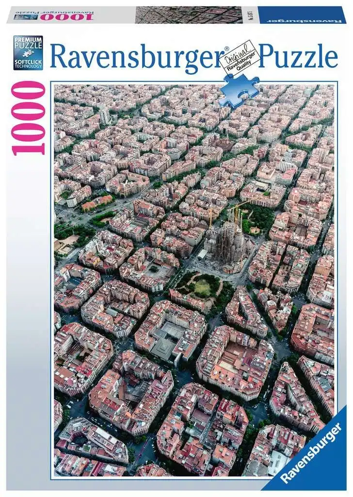 Ravensburger - Barcelona From Above Jigsaw Puzzle 1000 Pieces