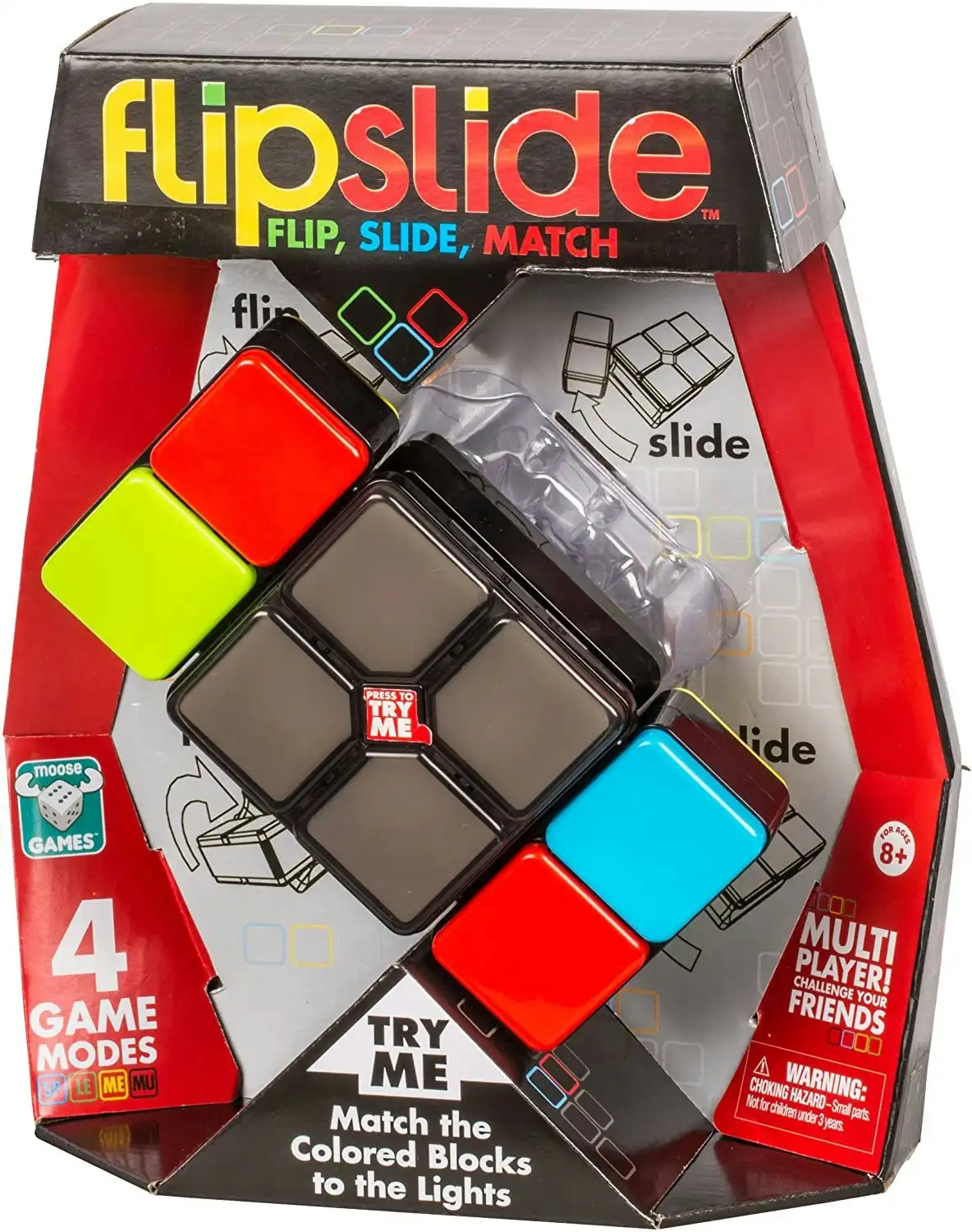 Flipslide Handheld Electronic Game Beat The Clock With 4 Game Modes Multiplayer Fun