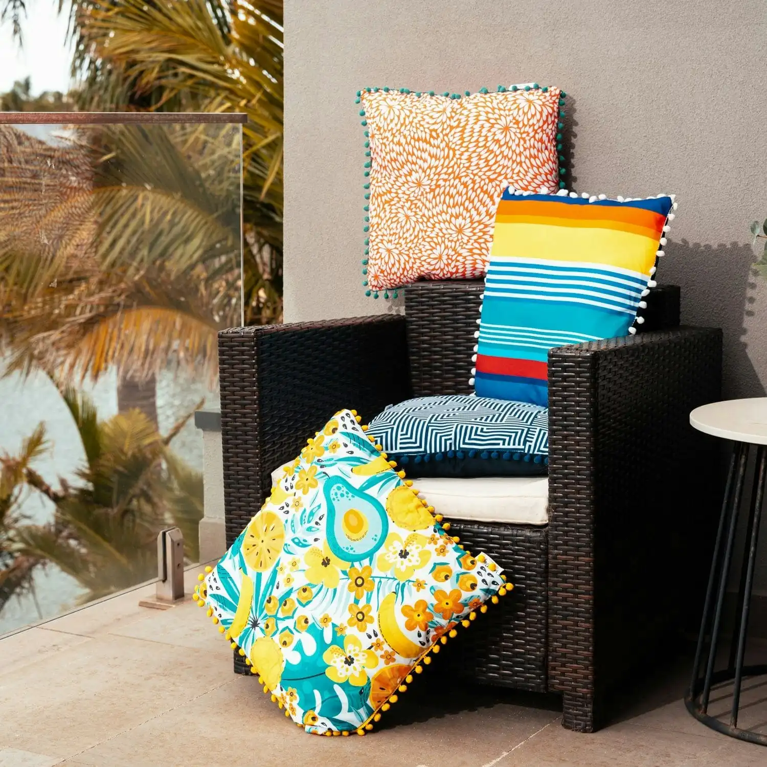 Set of 4 LazyDayz Waterproof Outdoor Cushions