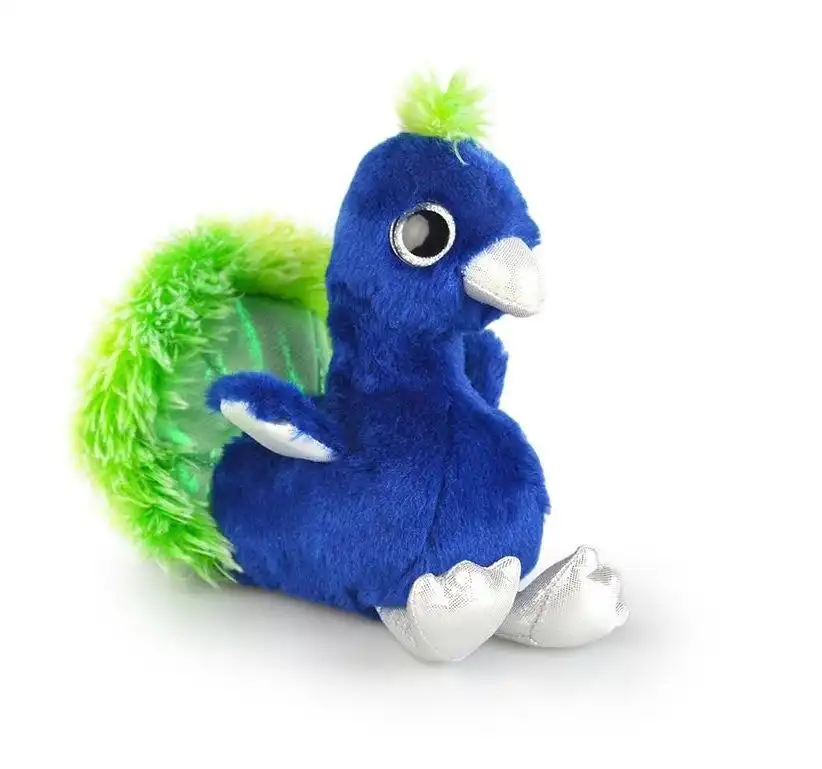 Korimco 22cm Glitz Peacock Kids/Children Animal Soft Plush Stuffed Toy Blue 3y+
