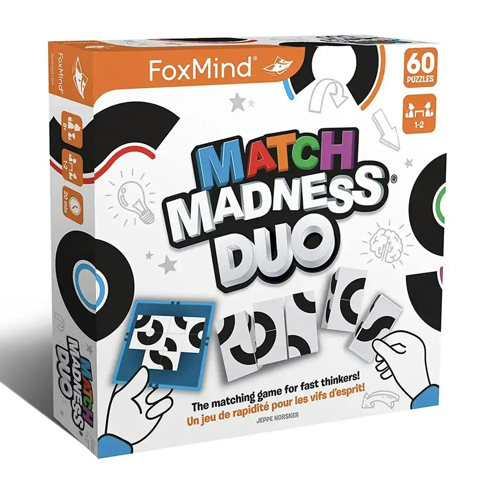 Foxmind Match Madness DUO Children's/Family Block Puzzle Challenge Game 8y+