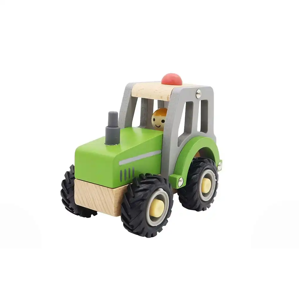 Kaper Kidz Calm & Breezy Tractor With Rubber Wheels Childrens Play Toy GRN 18m+