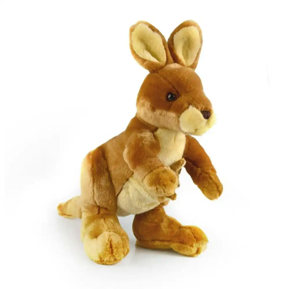 Korimco 27cm Kids/Children Small Kangaroo Jack Plush Soft Animal Stuffed Toy BRN