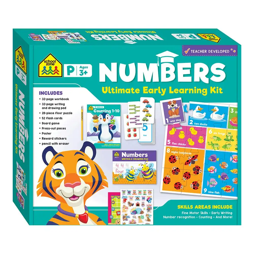 School Zone Numbers Ultimate Educational Learning Kit Kids Activity 3y+