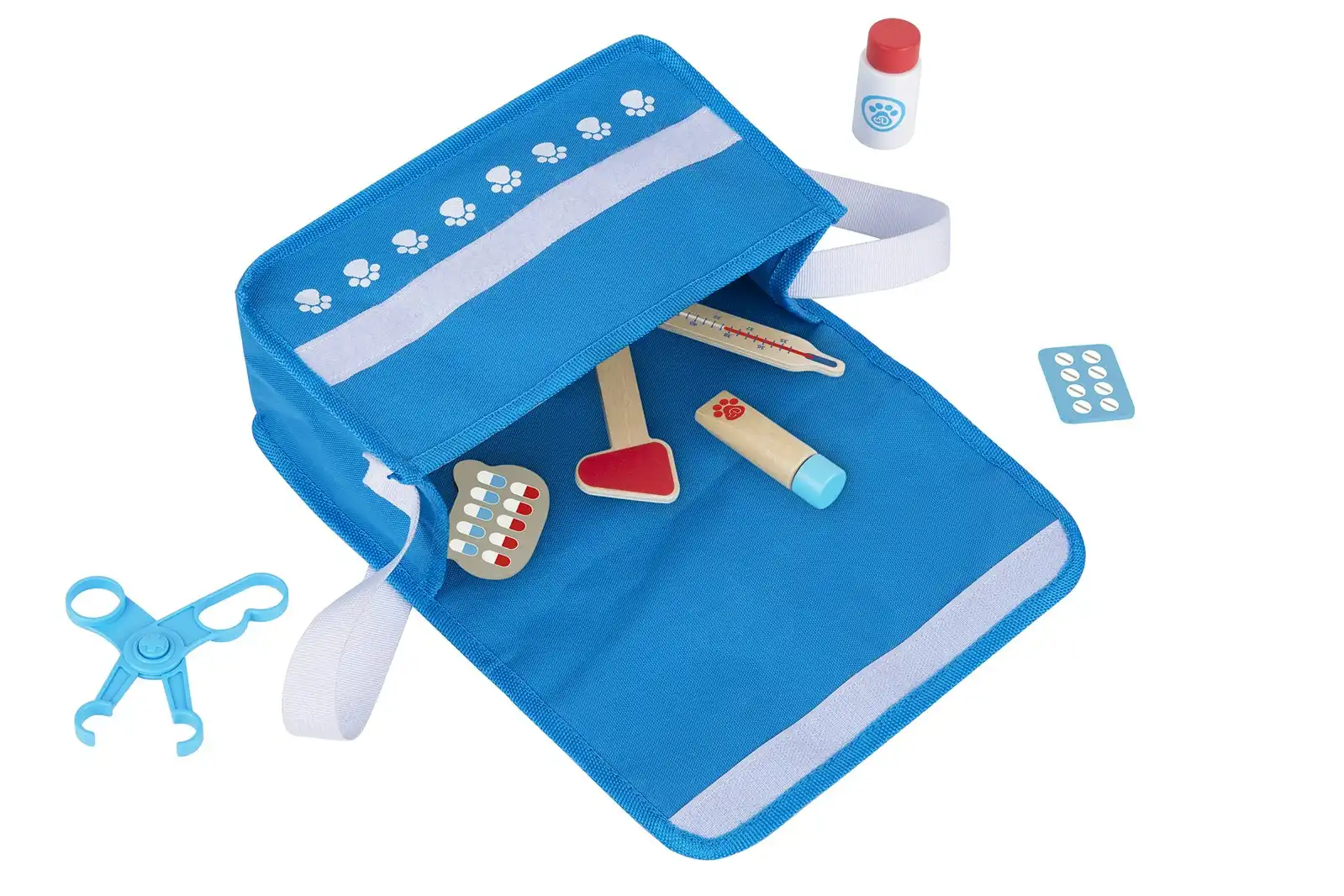 Tooky Toy Little Pet Vet Set Pretend Play Medical Themed Carry Bag For Kids 3y+